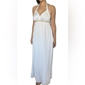 Vintage 70s George’s Factory California Beaded Maxi Dress- Size 6